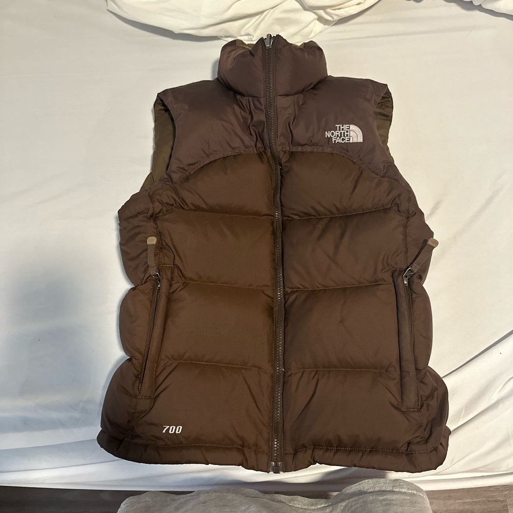 The North Face Brown Puffer Vest